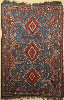 Luri antik, Persien, Ende 19.Jhd., Wolle auf Wolle, ca. 240 x 166 cm, EHZ: 3-4