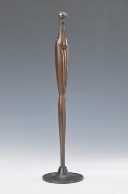 Paul Wunderlich , Eberswalde 1927-2010 Saint Pierre-de-Vassols, Bronzeskulptur, Stele des Salomons, sign., num. 527/1250, Gießerstempel, H. ca. 39 cm