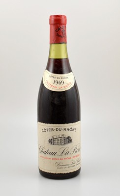 1 Flasche 1969 Chateau La Borie, Cotes-du-Rhone, Abstand zwischen Kapsel und Wein: ca. 2,5 cm, unverkostet, Provenienz: Aus einer privaten ...