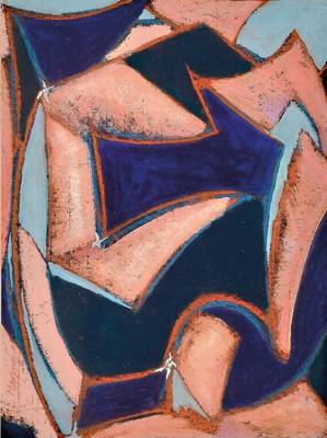 Eric Massholder, geb. 1960 Heidelberg, Mischtechnik auf Karton, sign., unter Glas gerahmt , gesamt ca. 85x65 cm