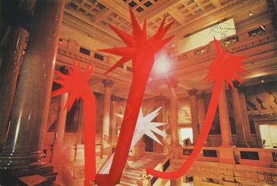 Otto Piene, 1928-2014, Farboffset, handsigniert, num. 96/100, ca. 27.5x40.5cm, u.Gl., R. ca. 41x51cm