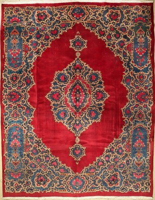 Mesched "Kafi" alt Signiert, Persien, um 1950, Wolle auf Baumwolle, ca. 410 x 305 cm, EHZ: 4