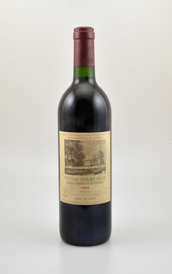 1 Flasche 1989 Chateau Duhart-Milon, Pauillac, Domaines Barons de Rothschild, ca. 75 cl, 12,5 % Vol., Füllstand: ca. into neck, unverkostet, ...