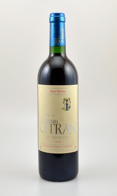 2 Flaschen 1998 Chateau Citran, Haut-Medoc, je ca. 75 cl, 13 % Vol., Füllstände: je ca. into neck, unverkostet, Provenienz: Aus einer privaten ...