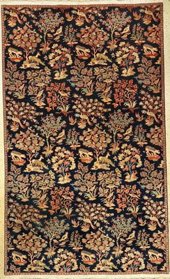 Ghom, Persien, ca. 50 Jahre, Wolle auf Baumwolle, ca. 282 x 173 cm, EHZ: 3,alle vier Seiten reduziert.