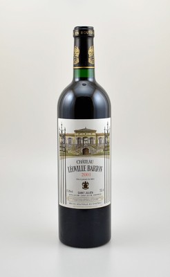 5 Flaschen 2001 Chateau Leoville Barton, Saint-Julien, Grand Cru Classe, je ca. 75 cl, 12,5 % Vol., Füllstände: je ca. into neck, hervorragende ...