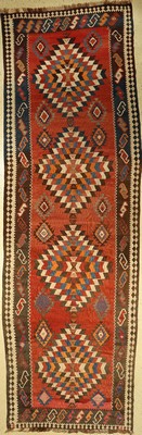 Schasavan Kelim(Galerie), Persien, um 1940,Wolle auf Wolle, ca. 459 x 146 cm, EHZ: 2