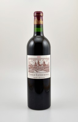 5 Flaschen 2002 Cos D'Estournel, Saint-Estephe, je ca. 75 cl, 13,5 % Vol., Füllstände: je into neck, hervorragende Erhaltungszustände, ...