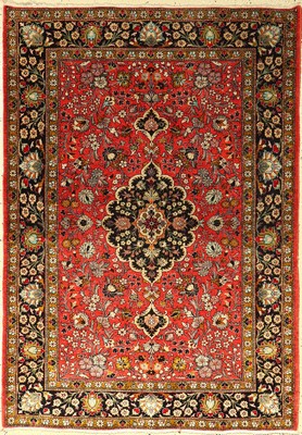 Seiden Ghom, Persien, ca. 40 Jahre, reine Naturseide, ca. 154 x 109 cm, EHZ: 2-3