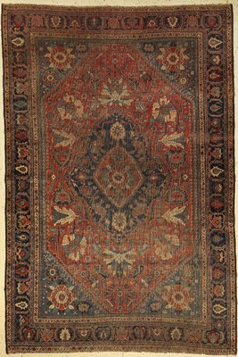 Shiraz antik, Persien, 19.Jhd., Wolle auf Wolle, ca. 274 x 182 cm, EHZ: 4-5