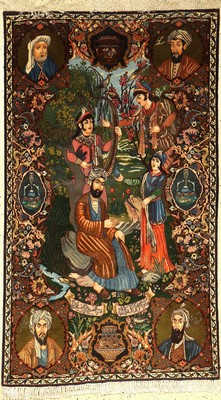 Täbriz fein, Persien, ca. 40 Jahre, Korkwolle, ca. 174 x 100 cm, EHZ: 2
