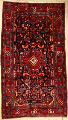 Nahavand alt, Persien, ca. 40 Jahre, Wolle auf Baumwolle, ca. 300 x 175 cm, EHZ: 2-3