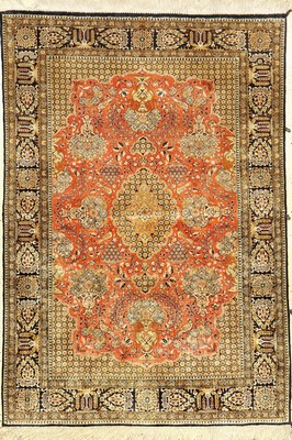 Seiden Ghom alt, Persien, ca. 50 Jahre, reine Naturseide, ca. 155 x 108 cm, EHZ: 2