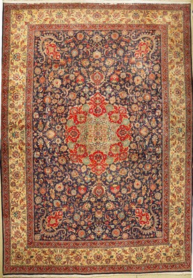 Großer Täbriz alt (50 RAJ), Persien, ca. 70Jahre, Wolle auf Baumwolle, ca. 500 x 350 cm, seltenes Format, edel und dekorativ, EHZ: 2, gute ...
