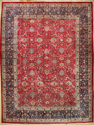 Mesched alt, Persien, ca. 60 Jahre, Wolle auf Baumwolle, ca. 388 x 295 cm, EHZ: 3-4