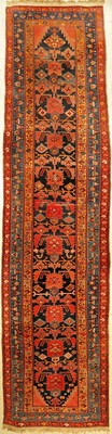Karabagh "Galerie" alt, Kaukasus, um 1920, Wolle auf Wolle, ca. 425 x 111 cm, EHZ: 4
