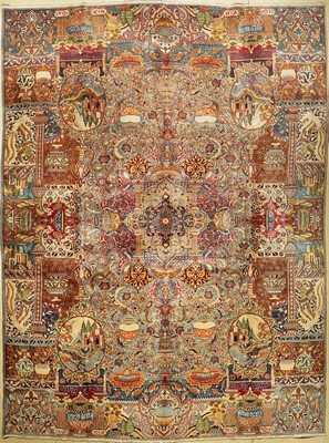 Kashmar alt, Persien, ca. 60 Jahre, Wolle auf Baumwolle, ca. 394 x 290 cm, EHZ: 4