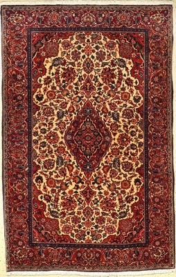 Keschan Kork alt, Persien, um 1940, Korkwolle, ca. 200 x 130 cm, EHZ: 2, (gereinigt)