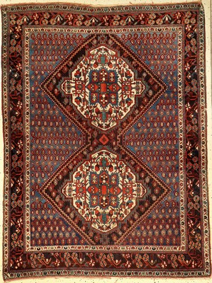 Afshar antik, Persien, um 1900, Wolle auf Baumwolle, ca. 180 x 135 cm, dekorativ, EHZ: 3