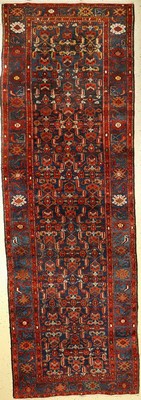 Hamadan "Galerie" alt, Persien, um 1940, Wolle auf Baumwolle, ca. 360 x 120 cm, EHZ: 2