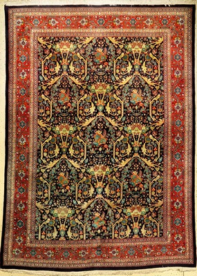 Feiner Täbriz alt, Persien, ca. 50 Jahre, Korkwolle, ca. 280 x 200 cm, Mostowi Design, EHZ: 3. Signiert