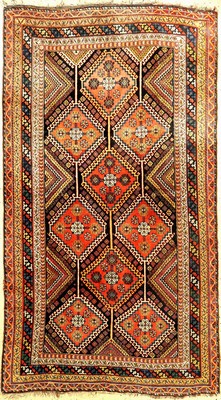 Luri antik, Persien, um 1900, Wolle auf Wolle, ca. 295 x 165 cm, seltenes Format, EHZ:3-4