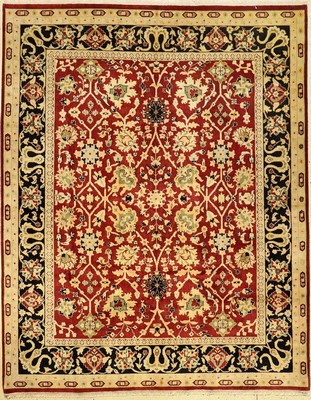 Agra (Re-Produktion), Ägypten, ca. 20 Jahre, Wolle auf Baumwolle, ca. 298 x 239 cm, dekorativ, EHZ: 2 (fachkundig gereinigt).