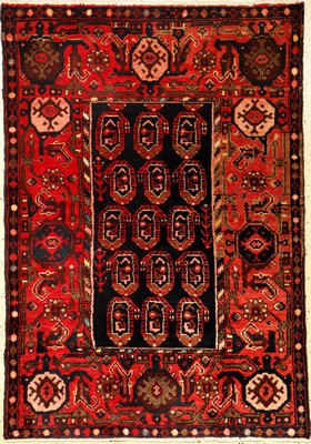 Hamadan alt (Boteh), Persien, ca. 60 Jahre,Wolle auf Baumwolle, ca. 150 x 105 cm, EHZ: 2