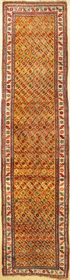 Gelber Sternen Schahsavan "Gelerie" antik, Persien, 19.Jhd., Wolle auf Wolle, ca. 404 x 100 cm, EHZ: 4 (fachkundig gereinigt). Selten, ...