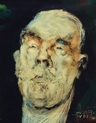 Lajos Sebök, 1910 Szeged (Ungarn)-1996 Neuss, Der Hölländer, öl/Platte, sign., dat. 1963, Rahmen, gesamt ca. 45x38 cm