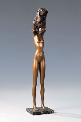 Bruno Bruni, geb. 1935 Gradara, La Divina, sign., num. 267/1000, mit Venturi Art Stempel,H. ca. 102 cm