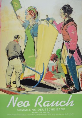 Neo Rauch, geb. 1960 in Leipzig, Farboffset,Weserburg Museum, Bremen 2001, sign., ca. 84x59,5 cm