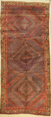 Feiner Belutsch "Muschwani-Stamm" antik, Nordostpersien, Ende 19.Jhd., Wolle geknüpft auf Wolle. Feiner Belutsch mit hellen Farben und ...