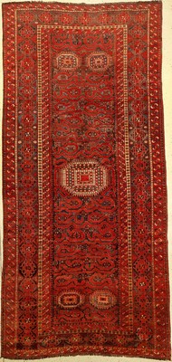 Großer Wolkenband-Beschir "Hauptteppich" antik, Turkmenistan Amu-Darja Region, 19.Jhd., Wolle geknüpft auf Ziegenhaar/Wolle. Seltener ...
