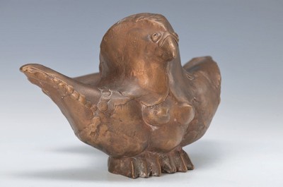 Gernot Rumpf, geb. 1941, Kaiserslautern, Vogel, Bronze, Monogrammiert, ca. 15x22 cm