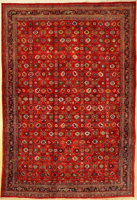 Großer Bidjar antik (Harschang Design), Nordwestpersien, Ende 19.Jhd., Korkwolle geknüpft auf Baumwolle. Dekorativer Bidjar mit Harschang ...