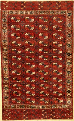Feiner Karadaschli "Hauptteppich" antik, Turkmenistan, frühes 19.Jhd., Wolle geknüpft auf Wolle. Fein geknüpfter Hauptteppich der ...