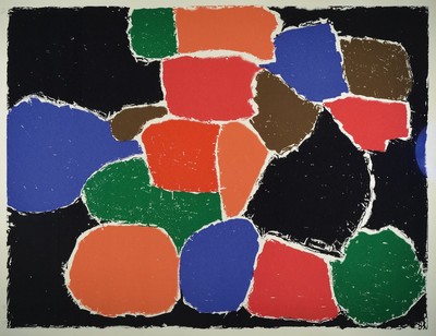 Günther Förg, 1952 Füssen-2013 Freiburg, Farbsiebdruck von 1996, signiert und bez.: e.a., Auflage 40 Exempl., ca. 128x99cm, u.Gl.,R.