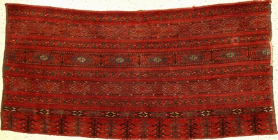 Ersari "Tschowal" antik, Turkmenistan Amu-Darja Gebiet, 19.Jhd., Wolle geknüpft auf Wolle/Ziegenhaar. Seltener Tschowal der Ersaren mit ...