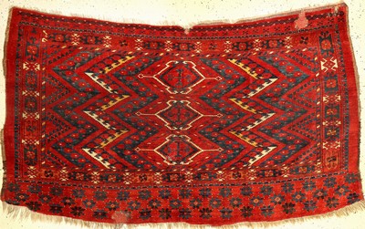 Ersari "Tschowal" antik, Turkmenistan Amu-Darja Region, frühes 19.Jhd., Wolle geknüpft auf Wolle/Ziegenhaar. Früher Tschowal aus der ...
