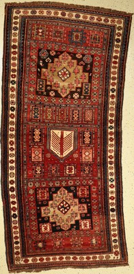 Karabagh, Kaukasus, um 1940, Wolle auf Wolle, ca. 250 x 120 cm, EHZ: 3-4