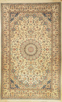 Nain fein (6 LA), Persien, ca. 30 Jahre, Korkwolle mit Seide, ca. 210 x 132 cm, EHZ: 2