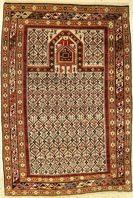 Shirwan Gebetsteppich, Kaukasus, um 1920, Wolle auf Baumwolle, ca. 170 x 117 cm, EHZ: 2-3