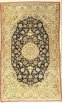 Nain Tudeschk fein, Persien, ca. 60 Jahre, Korkwolle mit Seide, ca. 180 x 110 cm, EHZ: 2,(gereinigt)