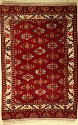 Bochara Hauptteppich alt, Russland, Signiert, um 1950/1960, Wolle auf Wolle, ca. 284 x 181 cm, Kepse Güls, EHZ: 4