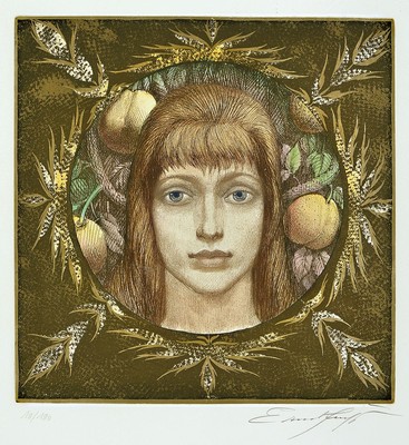 Ernst Fuchs, 1930-2015, drei Farbradierungen, alle handsigniert, alle num. 19/190, 20/190 und 24/190, je ca. 34x33cm, PP, u.Gl., R. ca. 61x51cm
