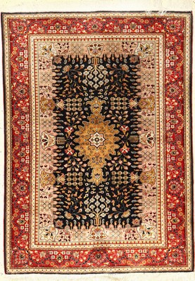 Ghom Seide, Persien, ca. 50 Jahre, reine Naturseide, ca. 152 x 102 cm, EHZ: 2