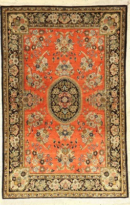 Ghom Seide, Persien, ca. 50 Jahre, reine Naturseide, ca. 160 x 106 cm, EHZ: 2