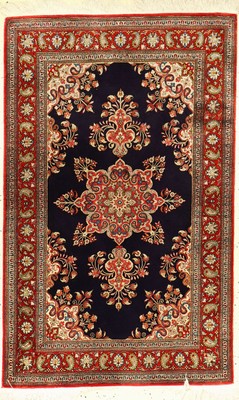 Ghom Seide, Persien, ca. 50 Jahre, reine Naturseide, ca. 125 x 79 cm, EHZ: 2, (leicht verfärbt)