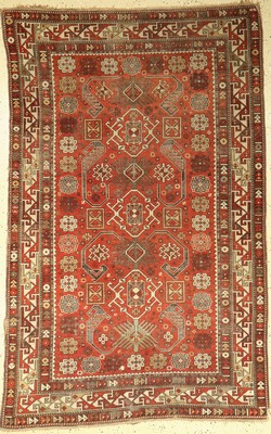 Kuba Schirwan antik, Kaukasus, um 1890, Wolle auf Wolle, ca. 208 x 132 cm, EHZ: 4-5